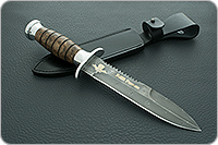 Нож Десантник карельская береза , дамаск, дюраль : фото 11