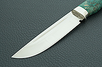 Нож Барсук стабилизированная карельская береза, 100х13м, дюраль : фото 3