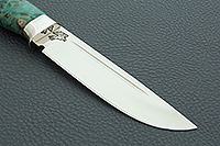 Нож Барсук стабилизированная карельская береза, 100х13м, дюраль : фото 4