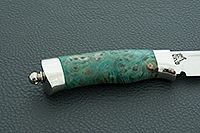 Нож Барсук стабилизированная карельская береза, 100х13м, дюраль : фото 5