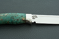Нож Барсук стабилизированная карельская береза, 100х13м, дюраль : фото 9