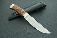 Нож Ястреб стабилизированная карельская береза, 100х13м, дюраль : фото 11