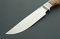 Нож Лось (литье головы медведя) карельская береза , 100х13м, литье медведь : фото 3