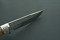 Нож Лось (литье головы медведя) карельская береза , 100х13м, литье медведь : фото 10