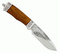 Нож Бизон орех, 100х13м, дюраль : фото 2