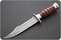 Нож Грач орех, дамаск, дюраль : фото 2