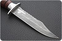 Нож Грач орех, дамаск, дюраль : фото 4