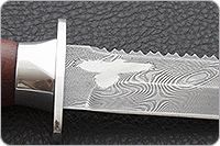 Нож Грач орех, дамаск, дюраль : фото 7