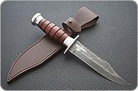 Нож Грач орех, дамаск, дюраль : фото 9