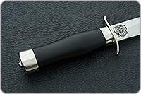 Нож Полигон (кожаные ножны) полимер, 100х13м, дюраль : фото 15