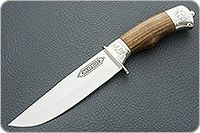 Нож Лось-1 орех, 100х13м, дюраль : фото 2