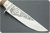 Нож Лось-1 орех, 100х13м, дюраль : фото 4