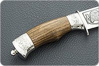 Нож Лось-1 орех, 100х13м, дюраль : фото 5