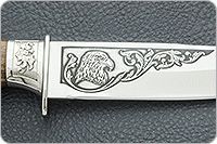 Нож Лось-1 орех, 100х13м, дюраль : фото 8