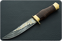 Нож Спец кап березовый, дамаск, дюраль : фото 2