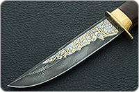 Нож Спец кап березовый, дамаск, дюраль : фото 3