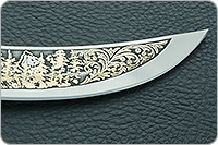 Нож Батыр (литье головы пумы большой) кап березовый, 100х13м, литье пума : фото 9