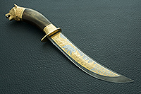 Нож Батыр (литье головы медведя)