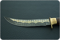 Нож Батыр (литье головы орла) кап березовый, дамаск, литье орел : фото 9