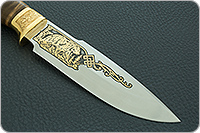 Нож Горностай кап березовый, 100х13м, дюраль : фото 4