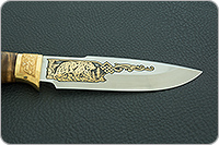 Нож Горностай кап березовый, 100х13м, дюраль : фото 7