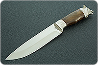 Нож Пума (литье головы волка) кап березовый, 100х13м, дюраль : фото 2