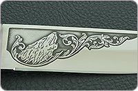 Нож Пума (литье головы волка) кап березовый, 100х13м, дюраль : фото 8