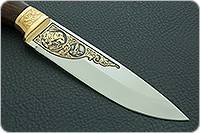 Нож Пума  орех, 100х13м, дюраль : фото 4