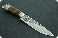Нож Пума-1 (литье головы волка)