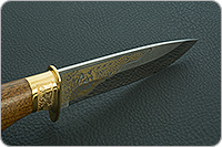 Нож Пума-1 (литье головы медведя) орех, 100х13м, дюраль : фото 9