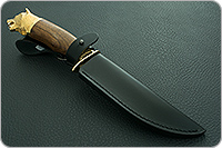 Нож Пума-1 (литье головы медведя) орех, 100х13м, дюраль : фото 11