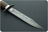 Нож Полигон (деревянные ножны) орех, дамаск, дюраль : фото 4