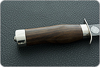 Нож Полигон (деревянные ножны) орех, дамаск, дюраль : фото 5