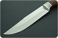 Нож Турист (литье головы медведя) орех, 100х13м, литье медведь : фото 3