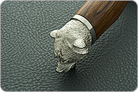 Нож Горностай (литье Медведь) орех, 100х13м, литье медведь : фото 9