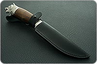 Нож Горностай (литье Медведь) орех, 100х13м, литье медведь : фото 14