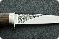 Нож Гвардейский символика ВОВ орех, 100х13м, дюраль : фото 3