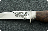 Нож Гвардейский символика ВОВ орех, 100х13м, дюраль : фото 4