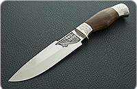 Нож Горностай символика ВОВ орех, 100х13м, дюраль : фото 2