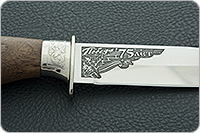 Нож Лось-1 символика ВОВ орех, 100х13м, дюраль : фото 3