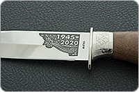 Нож Лось-1 символика ВОВ орех, 100х13м, дюраль : фото 4