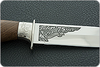 Нож Пума-1 символика ВОВ орех, 100х13м, дюраль : фото 3