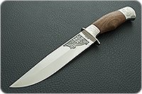 Нож Турист-1 символика ВОВ орех, 100х13м, дюраль : фото 2