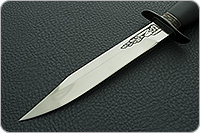 Нож Полигон резной (деревянные ножны) полимер, 100х13м, дюраль : фото 3