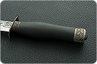 Нож Полигон резной (деревянные ножны) полимер, 100х13м, дюраль : фото 6