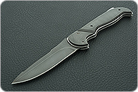 Складной нож Рысь накладки дамаск, дамаск, гарда дамаск : фото 2