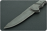 Складной нож Рысь накладки дамаск, дамаск, гарда дамаск : фото 4