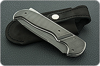 Складной нож Рысь накладки дамаск, дамаск, гарда дамаск : фото 11