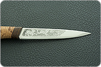 Кухонный нож Империя-4 береста, эи-107, текстолит : фото 7