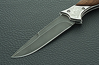 Складной нож Гвардия накладки дерево, дамаск, без золочения : фото 3